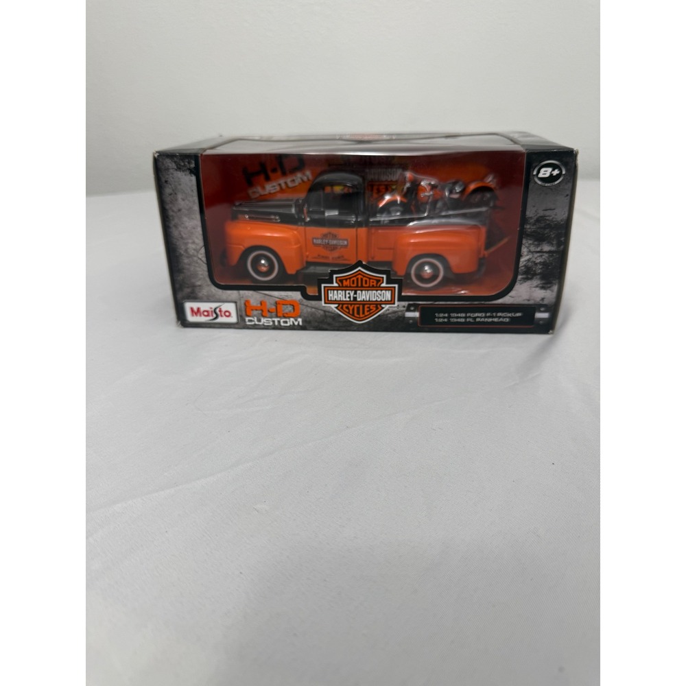 Maisto Harley-Davidson 1948 Ford F-1 Pickup & 1948 FL Panhead 1:24 Diecast Set